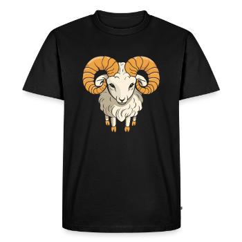 Aries Kawaii - Men's Premium Organic T-Shirt - black - Front - Nico (187cm)
