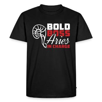 Aries Astrology - Men's Premium Organic T-Shirt - black - Front - Nico (187cm)