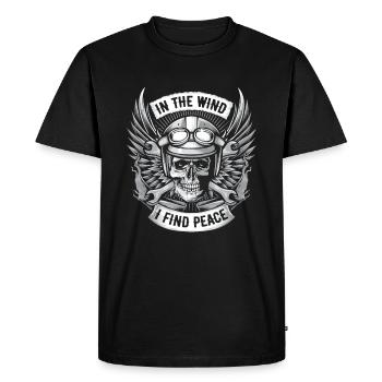Motorrad Biker Moto Moto Thérapie - T-shirt Premium bio Homme - noir - Devant - Nico (187cm)