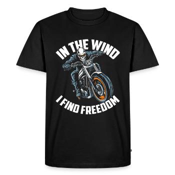 Moto Motard Motard - T-shirt Premium bio Homme - noir - Devant - Nico (187cm)