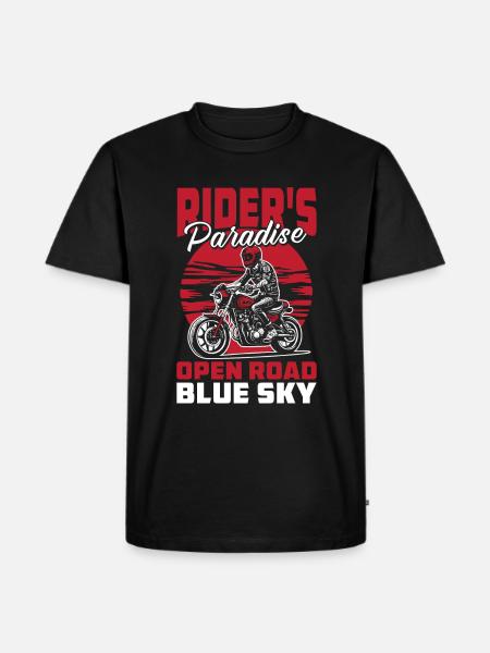 Motorcycle Biker Motorbike - Men's Premium Organic T-Shirt - black