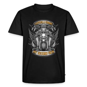 Moto Motard Motard - T-shirt Premium bio Homme - noir - Devant - Nico (187cm)