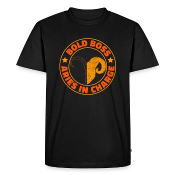 Aries Astrology - Men's Premium Organic T-Shirt - black - Front - Nico (187cm)