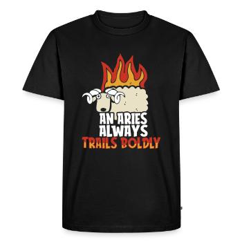 Aries Horoscope Zodiac Zodiac Aries - Men's Premium Organic T-Shirt - black - Front - Nico (187cm)