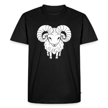 Aries Kawaii - Men's Premium Organic T-Shirt - black - Front - Nico (187cm)