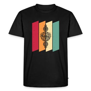 Aries Geometric - Men's Premium Organic T-Shirt - black - Front - Nico (187cm)