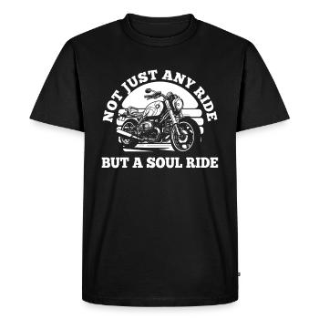 Moto Motard Motard - T-shirt Premium bio Homme - noir - Devant - Nico (187cm)