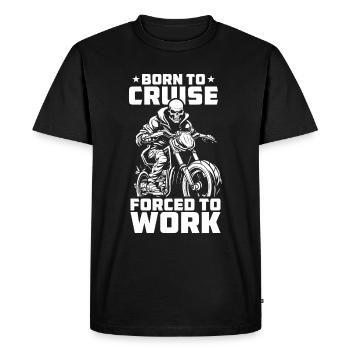 Moto Motard Motard - T-shirt Premium bio Homme - noir - Devant - Nico (187cm)