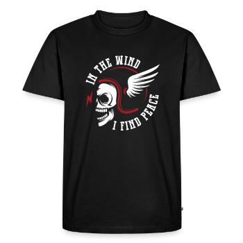 Motorrad Biker Moto Moto Thérapie - T-shirt Premium bio Homme - noir - Devant - Nico (187cm)