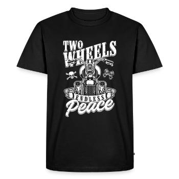 Motorrad Biker Moto Moto Thérapie - T-shirt Premium bio Homme - noir - Devant - Nico (187cm)