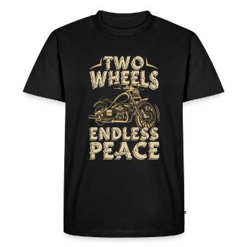 Motorrad Biker Moto Moto Thérapie - T-shirt Premium bio Homme - noir - Devant - Nico (187cm)
