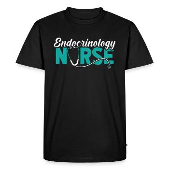 Krankenschwester Endocrinology Nurse - Men's Premium Organic T-Shirt - black - Front - Nico (187cm)