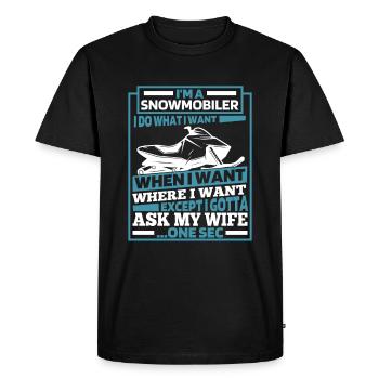 Snowmobile Snowmobile - Men's Premium Organic T-Shirt - black - Front - Nico (187cm)