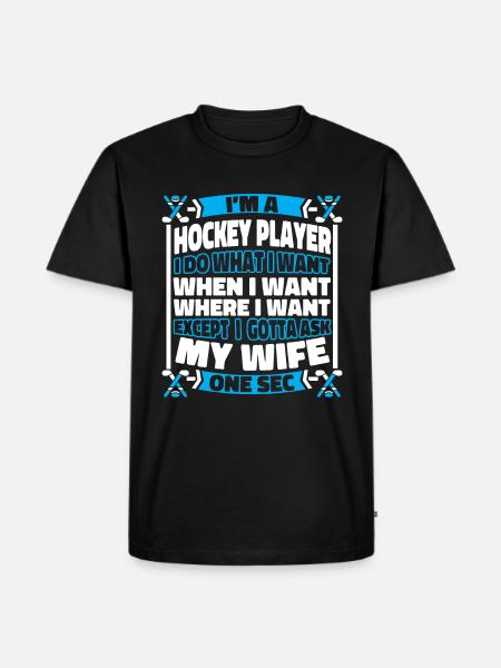 Ice hockey - Men's Premium Organic T-Shirt - black