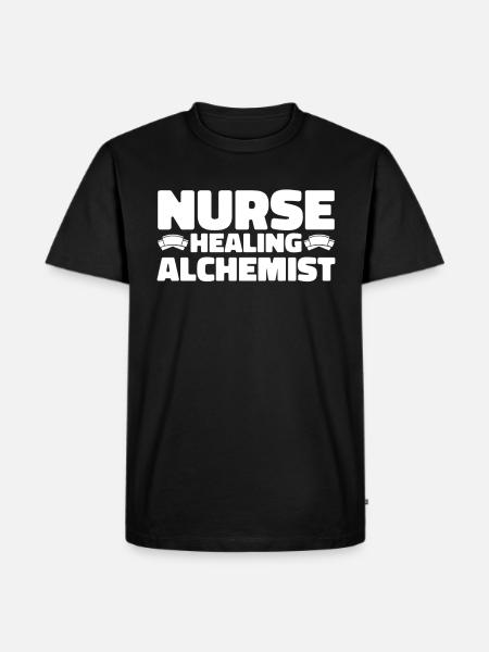 Krankenschwester - Männer Premium Bio T-Shirt - Schwarz