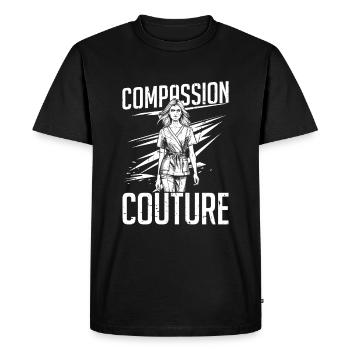 Mode d’infirmière - T-shirt Premium bio Homme - noir - Devant - Nico (187cm)