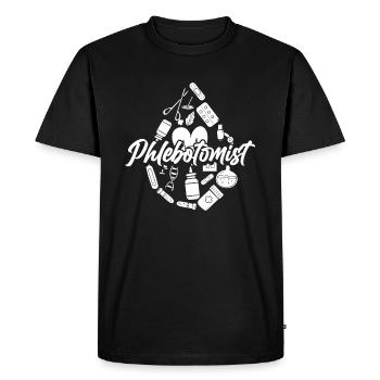 Nurse Phlebotomist - Men's Premium Organic T-Shirt - black - Front - Nico (187cm)
