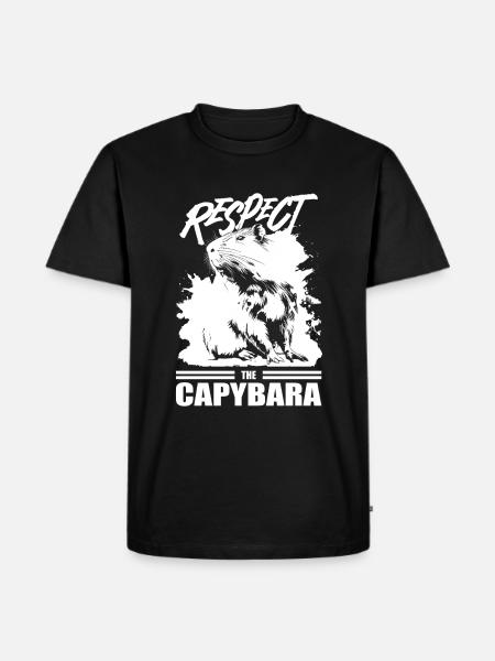 Capybara Wasserschwein - Men's Premium Organic T-Shirt - black