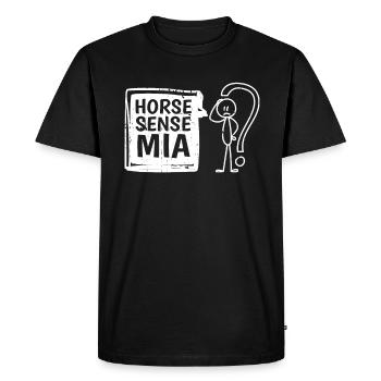 Sports équestres équestres à cheval - T-shirt Premium bio Homme - noir - Devant - Nico (187cm)