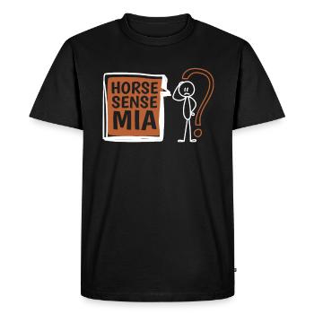 Sports équestres équestres à cheval - T-shirt Premium bio Homme - noir - Devant - Nico (187cm)