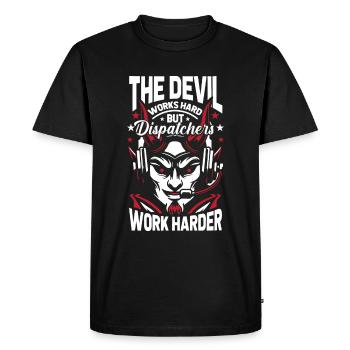 Emergency Call Control Center Operations Center - Men's Premium Organic T-Shirt - black - Front - Nico (187cm)