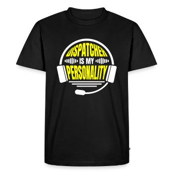 Centre d’opérations du centre de contrôle des appels d’urgence - T-shirt Premium bio Homme - noir - Devant - Nico (187cm)