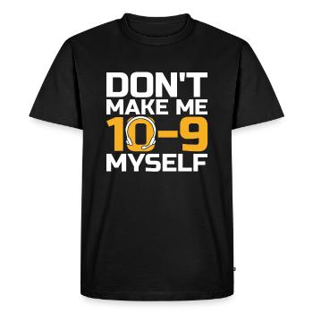 Centre d’opérations du centre de contrôle des appels d’urgence - T-shirt Premium bio Homme - noir - Devant - Nico (187cm)