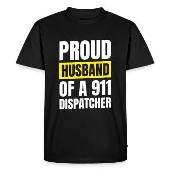 Centre d’opérations du centre de contrôle des appels d’urgence - T-shirt Premium bio Homme - noir - Devant - Nico (187cm)