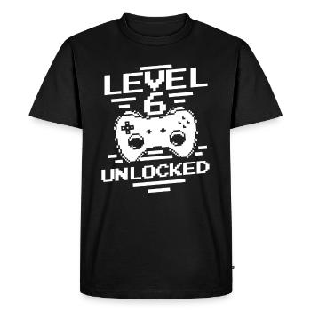 Gaming .6 Anniversaire 6 ans Gamer - T-shirt Premium bio Homme - noir - Devant - Nico (187cm)