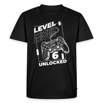 Gaming .6 Anniversaire 6 ans Gamer - T-shirt Premium bio Homme - noir - Devant - Nico (187cm)