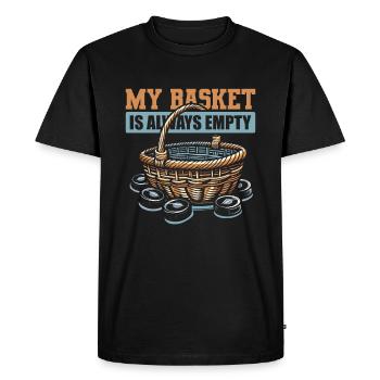 Hockey sur glace gardien de but Puck de gardien de but - T-shirt Premium bio Homme - noir - Devant - Nico (187cm)