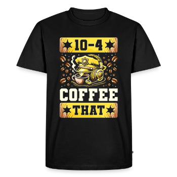 Centre d’opérations du centre de contrôle des appels d’urgence - T-shirt Premium bio Homme - noir - Devant - Nico (187cm)