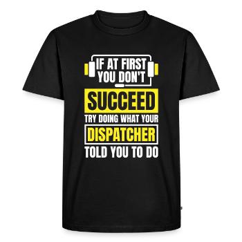 Emergency Call Control Center Operations Center - Men's Premium Organic T-Shirt - black - Front - Nico (187cm)