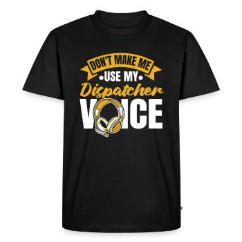 Emergency Call Control Center Operations Center - Men's Premium Organic T-Shirt - black - Front - Nico (187cm)