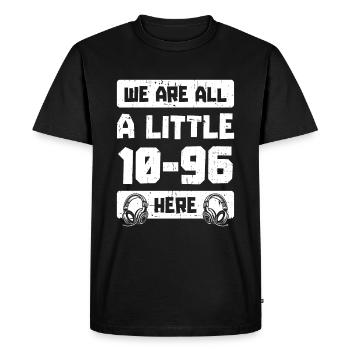 Centre d’opérations du centre de contrôle des appels d’urgence - T-shirt Premium bio Homme - noir - Devant - Nico (187cm)