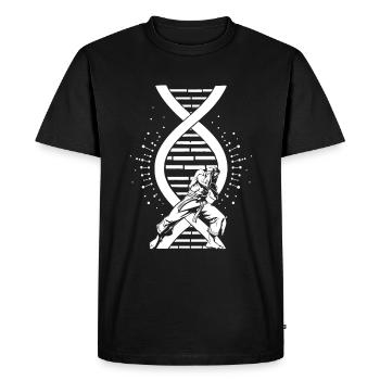 Capoeira Martial Dance Its In My DNA - Men's Premium Organic T-Shirt - black - Front - Nico (187cm)