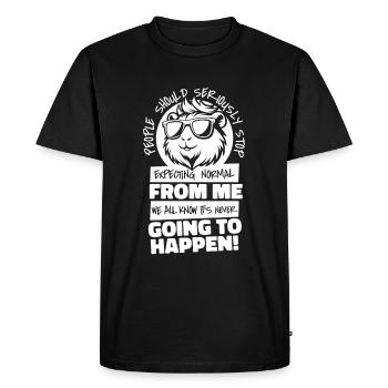 Guinea Pig Guinea Pig - Men's Premium Organic T-Shirt - black - Front - Nico (187cm)