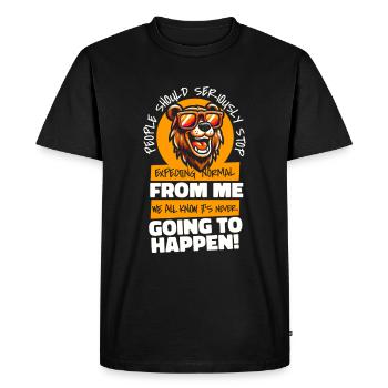 Bear Brown Bear - Men's Premium Organic T-Shirt - black - Front - Nico (187cm)