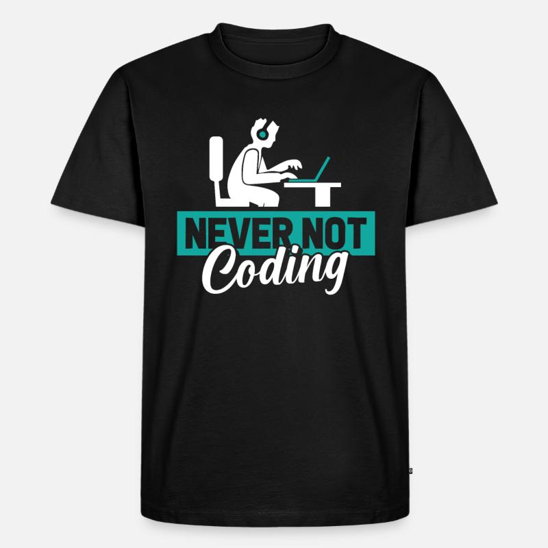 Entwickler Coder Programmierer - Männer Premium Bio T-Shirt - Schwarz