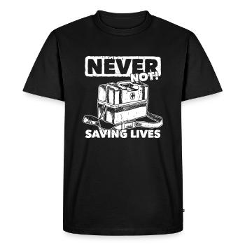 Ambulance Service Paramedic Paramedic - Men's Premium Organic T-Shirt - black - Front - Nico (187cm)