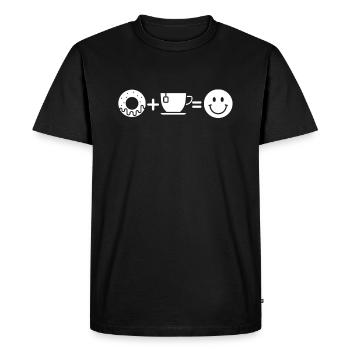 Beignet - T-shirt Premium bio Homme - noir - Devant - Nico (187cm)