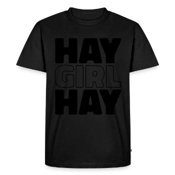 Sports équestres équestres à cheval - T-shirt Premium bio Homme - noir - Devant - Nico (187cm)