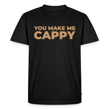 Capybara Capybara Don't Worry Be Cappy - Men's Premium Organic T-Shirt - black - Front - Nico (187cm)