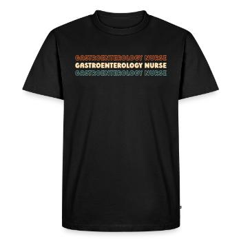 Krankenschwester Gastroenterology Nurse - Men's Premium Organic T-Shirt - black - Front - Nico (187cm)
