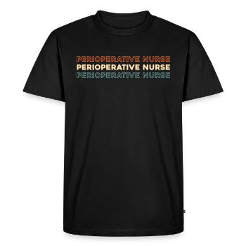 Krankenschwester Perioperative Nurse - Men's Premium Organic T-Shirt - black - Front - Nico (187cm)
