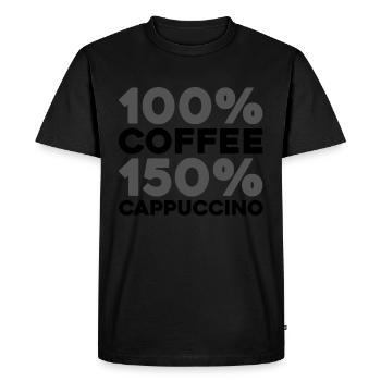 Coffee Cafe - Men's Premium Organic T-Shirt - black - Front - Nico (187cm)