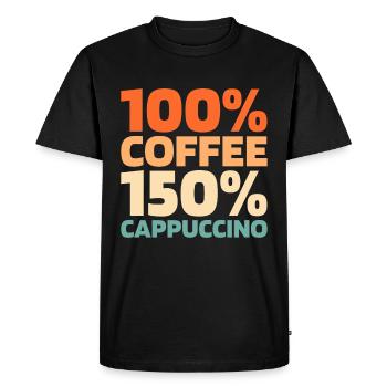 Coffee Cafe - Men's Premium Organic T-Shirt - black - Front - Nico (187cm)