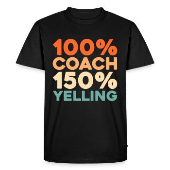 Entraîneur d’entraîneurs de softball - T-shirt Premium bio Homme - noir - Devant - Nico (187cm)