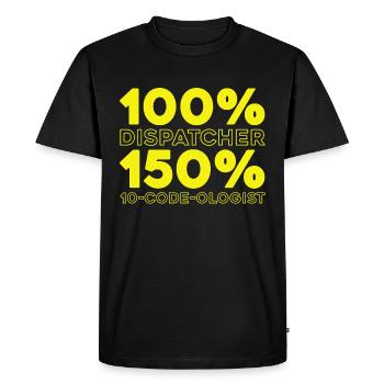 Emergency Call Control Center Operations Center - Men's Premium Organic T-Shirt - black - Front - Nico (187cm)