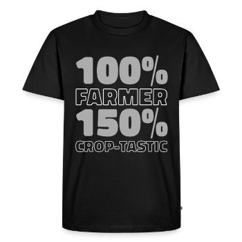 Agriculteur Agriculteur - T-shirt Premium bio Homme - noir - Devant - Nico (187cm)